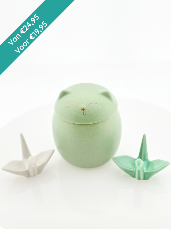 Mini poezenurn - Mintgroen